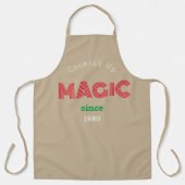 Seit damals Magie kochen Schürze (Vorderseite)