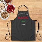 Seit der Magie kochen - lange schwarz Schürze