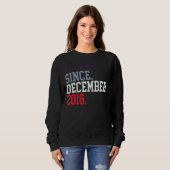 Seit Dezember 2016 für Männer Frauen Sweatshirt (Vorne ganz)
