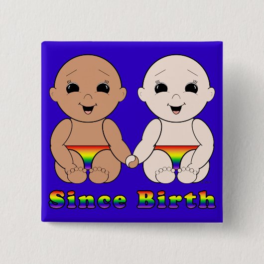 Seit Geburt 8r Button (Vorderseite)