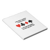 Seit ich angefangen habe Bridge Spaß Sprichwort zu Notizblock (angewinkelt)