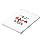 Seit ich angefangen habe Bridge Spaß Sprichwort zu Notizblock (Rotiert)