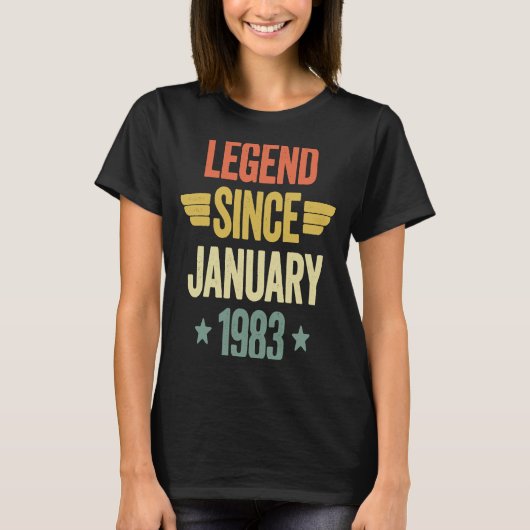 Seit Januar 1983 T-Shirt (Vorderseite)