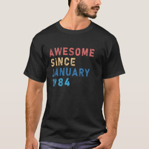 Seit Januar 1984 40. Vintager Geburtstag 40 T-Shirt