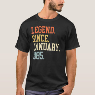 Seit Januar 1985 für Männer Frauen 19. Januar T-Shirt