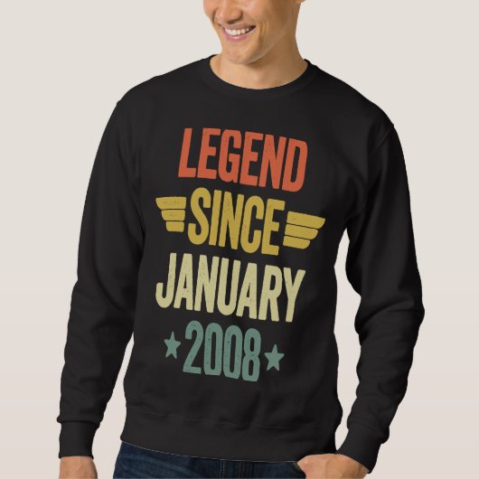 Seit Januar 2008 Sweatshirt (Vorderseite)