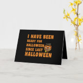 Seit letztem Hallo bin ich zu Halloween fertig Karte (Gelbe Blume)