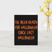 Seit letztem Halloween war ich zu Halloween fertig Karte (Gelbe Blume)