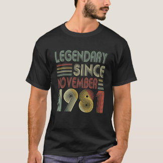 Seit November 1981 sind 40 Tagesdekorationen Legen T-Shirt