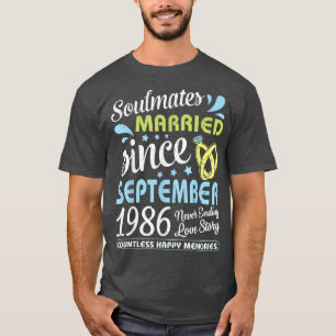 Seit September 1986 verheiratet, nie endende 36 Ja T-Shirt
