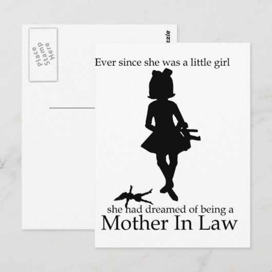 Seit sie ein kleines Mädchen war Postkarte (Vorne/Hinten)