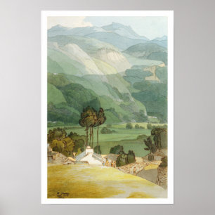 Seite, 1786 (w/c mit Stift und Tinte über Graphit) Poster