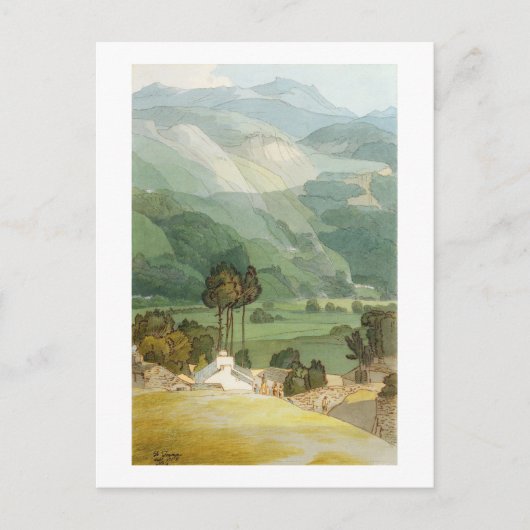 Seite, 1786 (w/c mit Stift und Tinte über Graphit) Postkarte (Vorderseite)