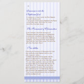 Seite 4/5 Griechisch-orthodoxe Kirche Taufprogramm Programm (Vorderseite)