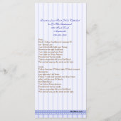 Seite 5/5 Griechisch-orthodoxe Kirche Taufprogramm Programm (Rückseite)