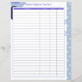 Seite "Abonnement-Tracker" - Monatliche oder jährl (Rückseite)