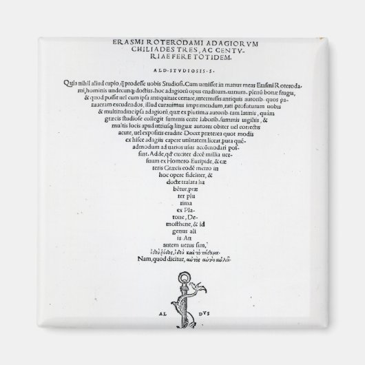 Seite "Adages of Erasmus" Magnet (Vorne)