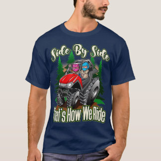 Seite an Seite ATV Vier-Rad-Off-Road-Fahrt  T-Shirt