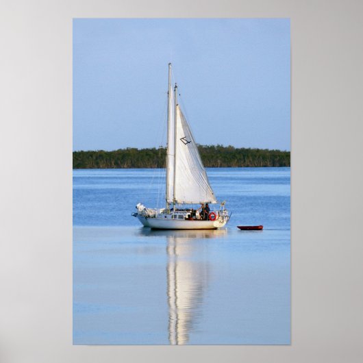 Seite an Seite der Sailboote Poster (Vorne)
