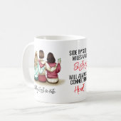 Seite an Seite oder Meilen an Händlern angeschloss Kaffeetasse (Vorderseite Links)