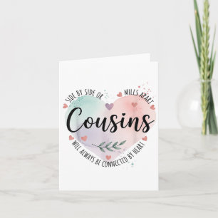Seite an Seite oder Meilen, die Cousin immer Karte