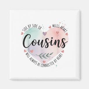 Seite an Seite oder Meilen, die Cousin immer Magnet