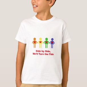 Seite an Seite, wir drehen den Zug T-Shirt
