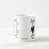 Seite an Seite, Wir sind Freunde, Gedicht, Text Kaffeetasse (Mittel)