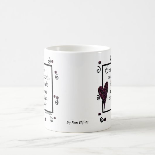 Seite an Seite, Wir sind Freunde, Gedicht, Text Kaffeetasse (Mittel)