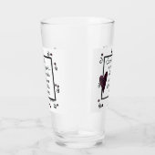 Seite an Seite, Wir sind Freunde Gedicht, zeichnen Glas (Rechts)