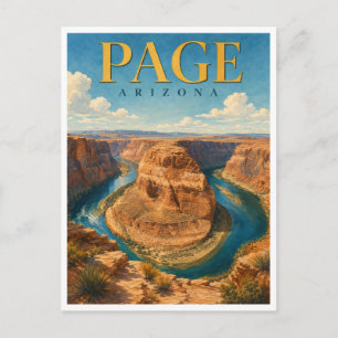 Seite Arizona Horseshoe Bend GeoSaga Postkarte
