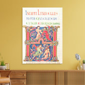 Seite aus der Winchester-Bibel, c.1150-80 Leinwanddruck (Insitu (Wohnzimmer))