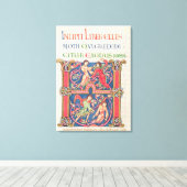 Seite aus der Winchester-Bibel, c.1150-80 Leinwanddruck (Insitu (Holzboden))