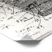 Seite aus einem Werk von Balzac Poster (Ecke)