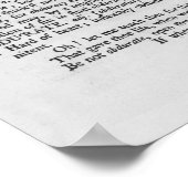 Seite aus einem Wörterbuch Poster (Ecke)