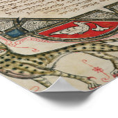 Seite aus einer hebräischen Bibel, die Fische dars Poster (Ecke)