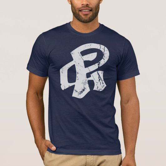 SEITE beunruhigtes Weiß T-Shirt (Vorderseite)