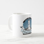 SEITE blaue Versions-Tasse, mehrfache Farben Kaffeetasse (Vorderseite Links)