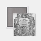 Seite "Della Musica Antica et della Moderna" Magnet (Vorderseite/Rückseite)