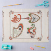 Seite der Kombinationen Ornementales von Mucha Seidenpapier (Basteln)