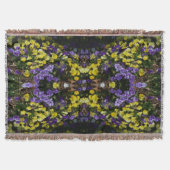 Seite der Lila und gelben Stiefmütterchen Decke (Vorderseite)