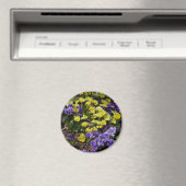 Seite der Lila und gelben Stiefmütterchen Magnet (In Situ (Geschirrspüler))