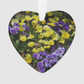 Seite der Lila und gelben Stiefmütterchen Ornament (Rückseite)
