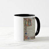 Seite der musikalischen Anmerkung mit historiated Tasse (VorderseiteRechts)