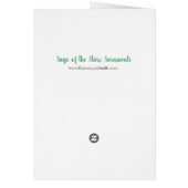 Seite der Sterne Saraswati Card (Hinten)