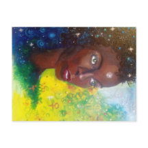 Seite der Sterne - Saraswati Postcard