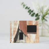 Seite des alten Gebäude des Stalls rustikales Foto Postkarte (Stehend Vorderseite)