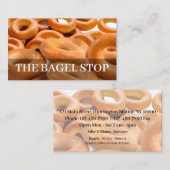 Seite des Bagel-Schiffs-zwei Visitenkarte (Vorne/Hinten)