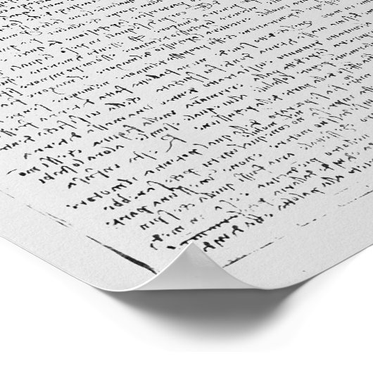 Seite des Codex Leicester, 1508-12 Poster (Ecke)