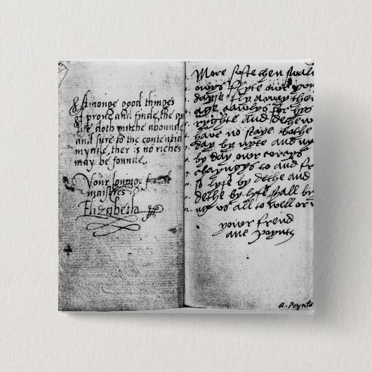 Seite des Manuskriptes Button (Vorderseite)